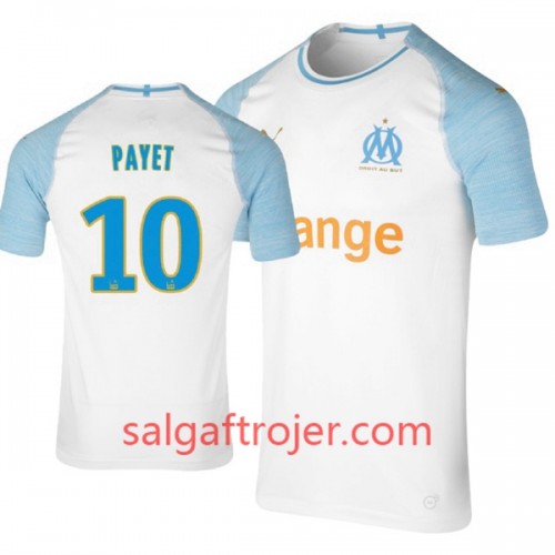 Olympique de Marseille Fodboldtrøjer Payet 10 Hjemmebanesæt 2018/19 Kort ærmer Olympique de Marseille Fodboldtrøjer Payet 10 Hjemmebanesæt 2018/19 Kort ærmer